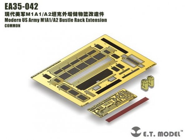 E.T. Model EA35-042 Modern US Army M1A1/A2 Bustle Rack Extension 1/35