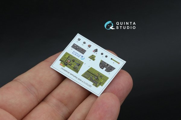 Quinta Studio QD+72212 P-40M Warhawk 3D-Printed &amp; coloured Interior on decal paper (Academy) (with 3D-printed resin parts) 1/72