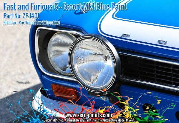 Zero Paints ZP-1401 - Fast and Furious 6 Ford Escort Mk 1 Blue 60ml