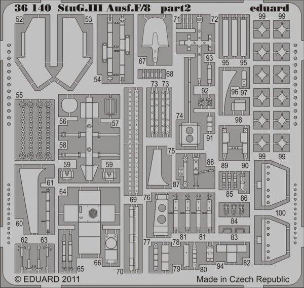 Eduard 36140 StuG.III Ausf.F/8 for DRAGON 6644 1/35