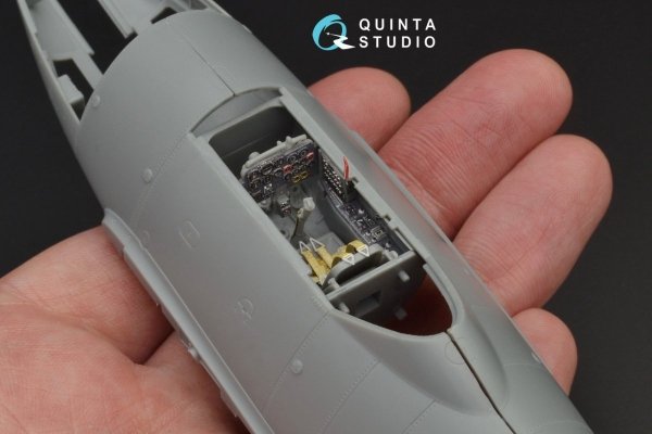 Quinta Studio QD48089 Me-262A 3D-Printed &amp; coloured Interior on decal paper (for HobbyBoss kit) 1/48