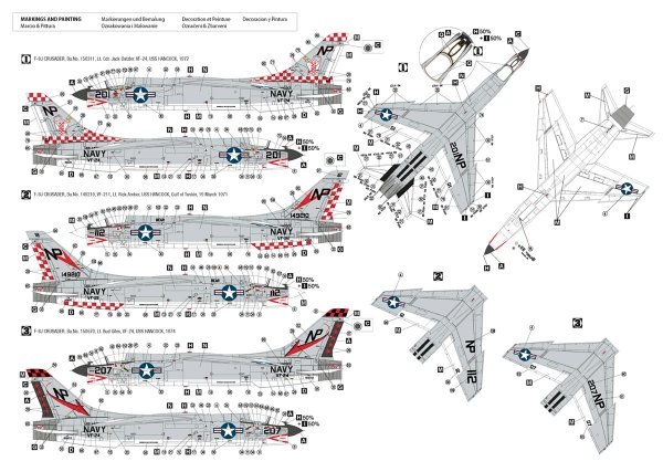 Hobby 2000 48040 F-8J Crusader ( Hasegawa + CARTOGRAF + MASKI ) 1/48