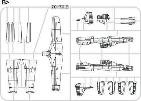 Eduard 7477 North American P-51D Mustang The Weekend Edition 1/72