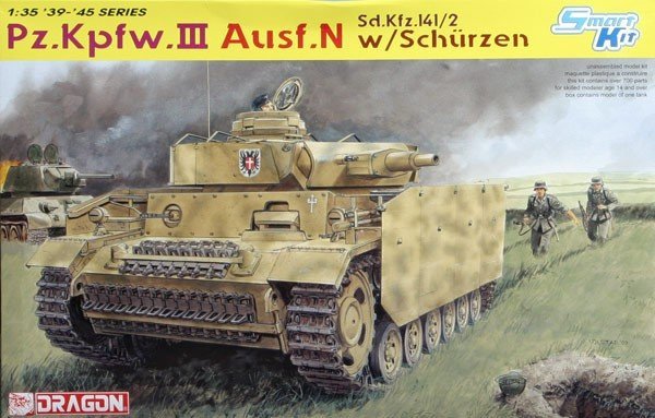 Dragon 6474 Pzkpfw. III Ausf. N w/Schurzen (1:35)