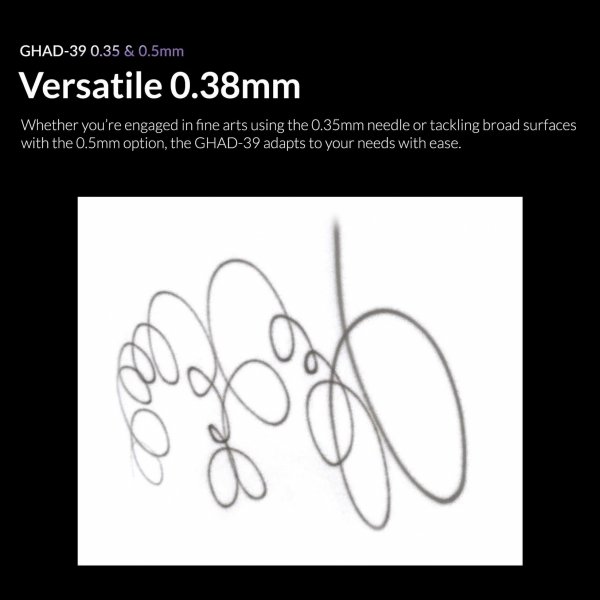 Gaahleri 40133 Advanced Series GHAD-39 Airbrush 0,35 mm &amp; 0,5 mm, 1/4 oz &amp; 1/2 oz