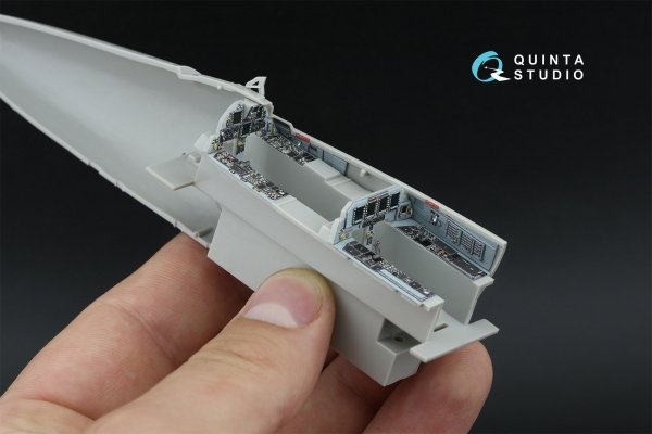 Quinta Studio QD48596 F-15E 3D-Printed &amp; coloured Interior on decal paper (Hasegawa) 1/48