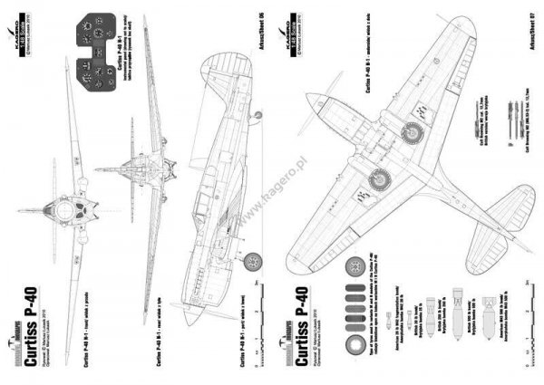 Kagero 3043 Curtiss P-40 vol. III EN