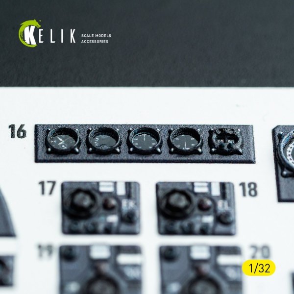 Kelik K32045 Bf-110D - interior 3D decals for Dragon/Hobby 2000 kit 1/32