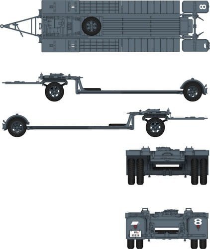 Das Werk DW35002 Sonderanhänger 115 10 Ton Tank Trailer Sd.Ah. 115 1/35