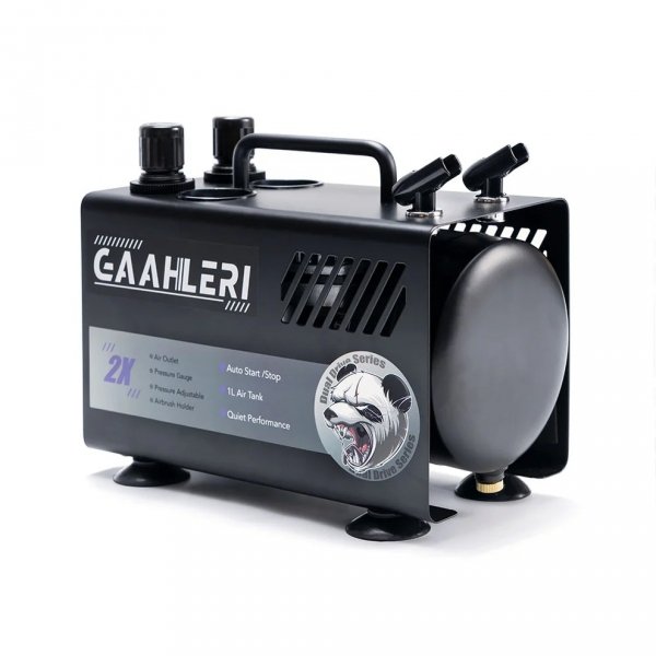 Gaahleri 42878 Dual Drive Series Airbrush Kit Compressor GT-918 (EU)