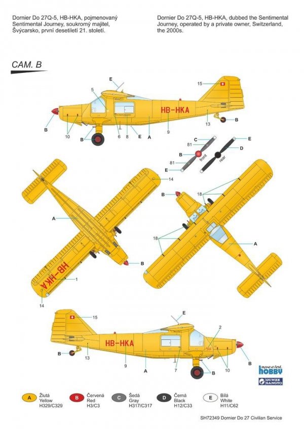 Special Hobby 72349 Dornier Do 27 &quot;Civilian Service&quot; 1/72