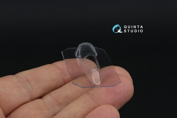 Quinta Studio QC72009 MiG-21UM vacuumed clear vacuformed canopy (for KP kit) 1/72