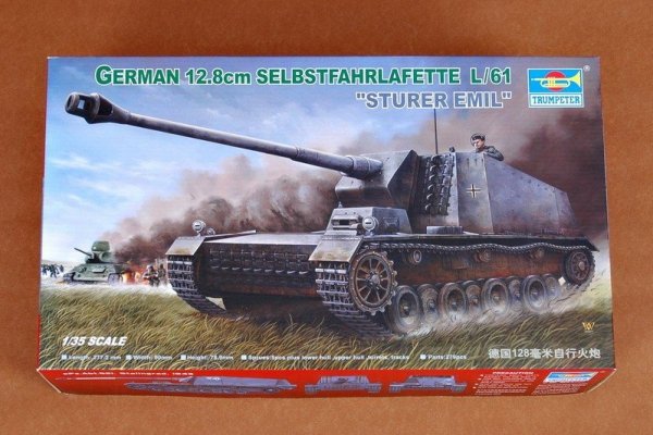 Trumpeter 00350 German 12.8cm Selbstfahrlafette L/6 Sturer Emil (1:35)