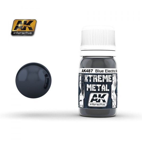 AK Interactive AK487 XTREME METAL BLUE ELECTRIC METAL 30ml