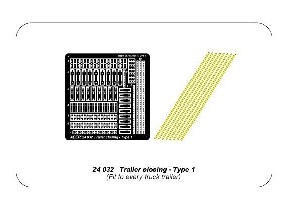 Aber 24032 Rygle do naczep-typ 1 (1:24)