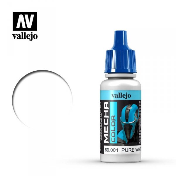 Vallejo 69001 Mecha Color - Pure White  (Matt) 17ml
