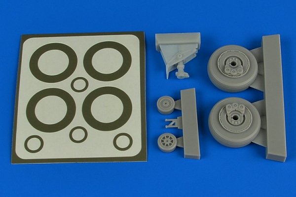 Aires 4793 A-1H Skyraider wheels &amp; paint masks 1/48 TAMIYA