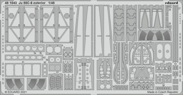 Eduard 481043 Ju 88C-6 exterior for ICM 1/48