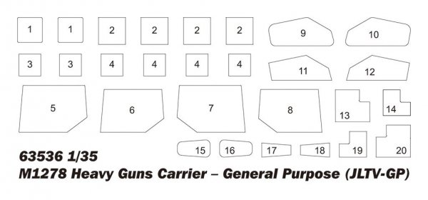 I Love Kit 63536 M1278 Heavy Guns Carrier – General Purpose (JLTV-GP) 1/35