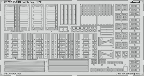 Eduard BIG72190 B-24D part II for AIRFIX 1/72