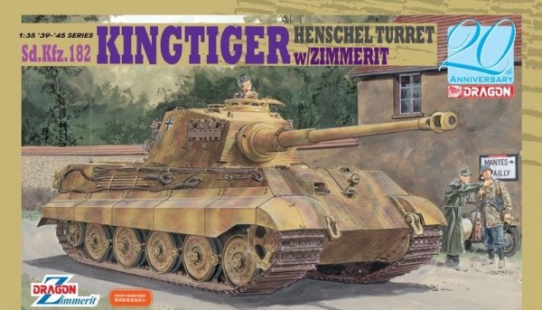 Dragon 6303 Kingtiger Henschel Turret w/ Zimmerit (1:35)