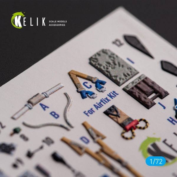 Kelik K72163 F.2A Lighting - interior 3D decals for Airfix kit (1/72)