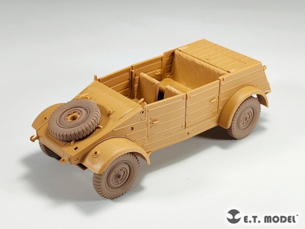 E.T. Model P35-138 WWII German Kübelwagen Type82 Sagged wheels Narrow For TAMIYA Kit 1/35