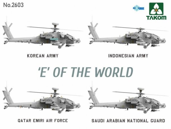 Takom 2603 E of the World AH-64E Attack Helicopter 1/35
