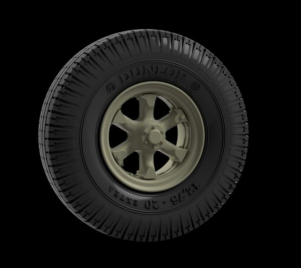 Panzer Art RE35-802 Vomag 8LR 9t truck Road wheels (Dunlop) 1/35