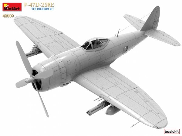 MiniArt 48009 P-47D-25RE THUNDERBOLT. BASIC KIT 1/48