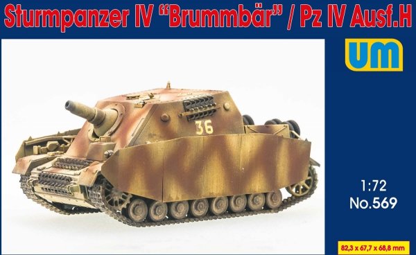 Unimodels 569 Sturmpanzer IV &quot;Brummbar&quot; / Pz IV Ausf. H 1/72