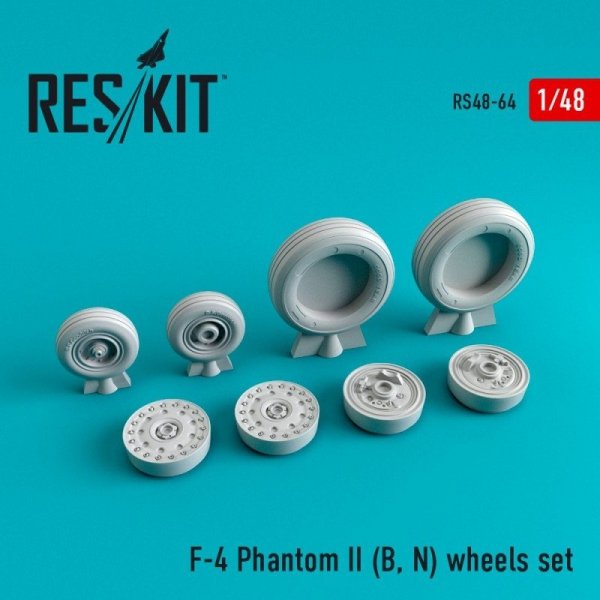 RESKIT RS48-0064 F-4 Phantom II (B, N) wheels set 1/48