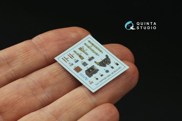 Quinta Studio QD72169 Bf 109G 3D-Printed coloured Interior on decal paper (Eduard) 1/72