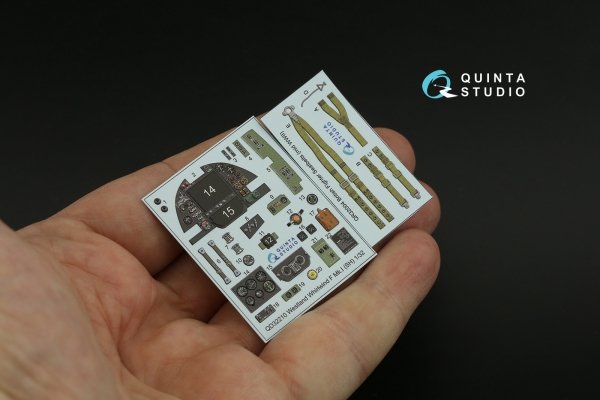 Quinta Studio QD32210 Westland Whirlwind F Mk.I 3D-Printed &amp; coloured Interior on decal paper (Special Hobby) 1/32