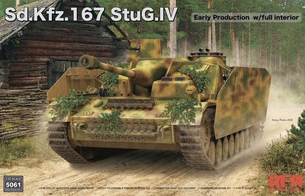 Rye Field Model 5061 Sd.Kfz.167 StuG.IV Early Production w/full interior &amp; workable track links 1/35