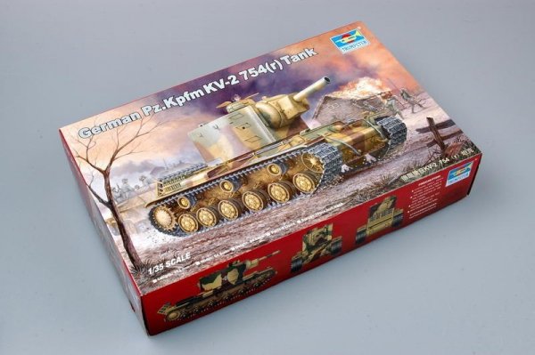 Trumpeter 00367 German Pz.Kpfm KV-2 754(r) Tank (1:35)