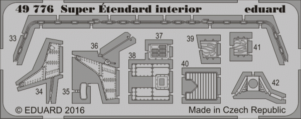 Eduard 49776 Super Étendard interior KINETIC MODEL 1/48