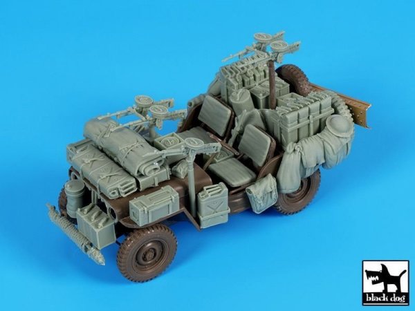 Black Dog T35224 British SAS jeep Africa accessories set 1/35