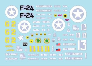 Star Decals 48-B1021 US M4A1 Sherman. D-Day and France in 1944. 1/48