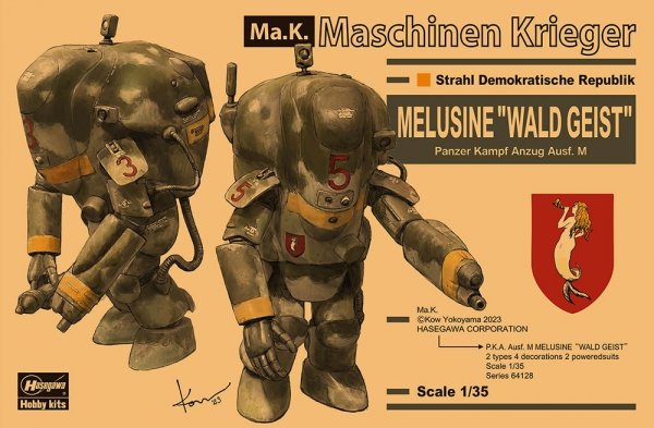 Hasegawa 64128 Melusine “Wald Geist” Panzer Kampf Anzug Ausf M 1/35