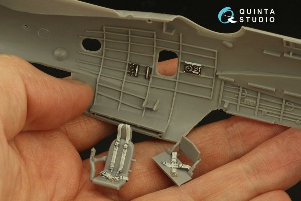 Quinta Studio QD48385 TBM-3 Avenger 3D-Printed &amp; coloured Interior on decal paper (Accurate miniatures/Academy) 1/48