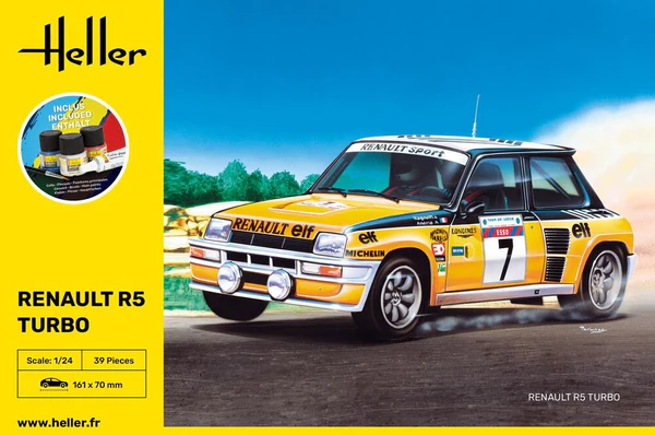 Heller 56717 STARTER KIT Renault R5 Turbo 1/24