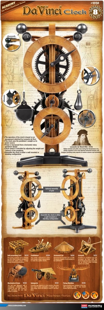 Academy 18150 da Vinci Clock