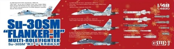 Great Wall Hobby L4830 Su-30SM Flanker-H Multirole Fighter 1/48