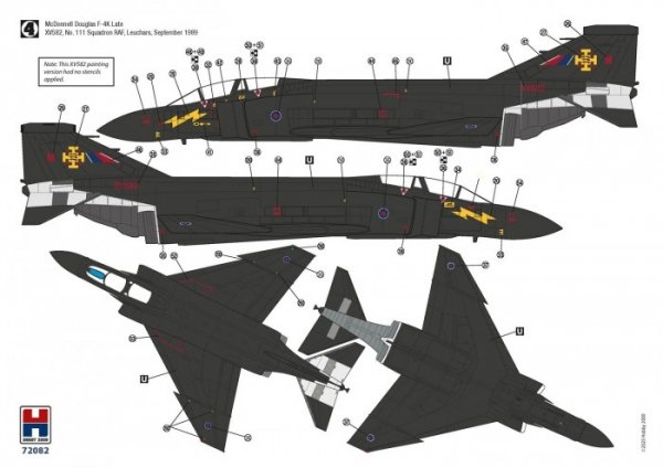 Hobby 2000 72082 F-4K Phantom FG.1 Late Vol.2 ( Fujimi + Cartograf + Maski ) 1/72