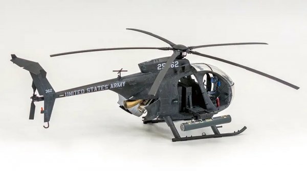 Zimi Model 50001 AH-6 J Little Bird Nightstalkers with Metal Barrels 1/35