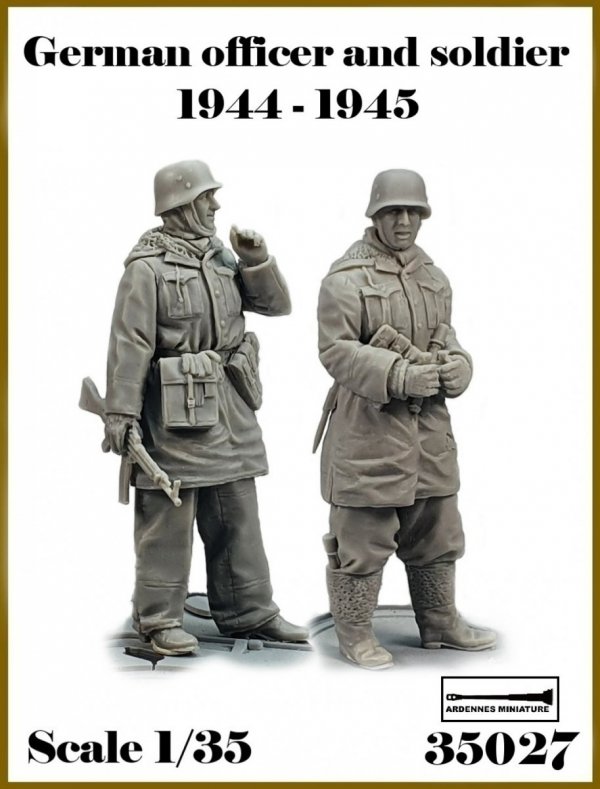 Ardennes Miniature 35027 GERMAN OFFICER AND SOLDIER 1944-1945 1/35