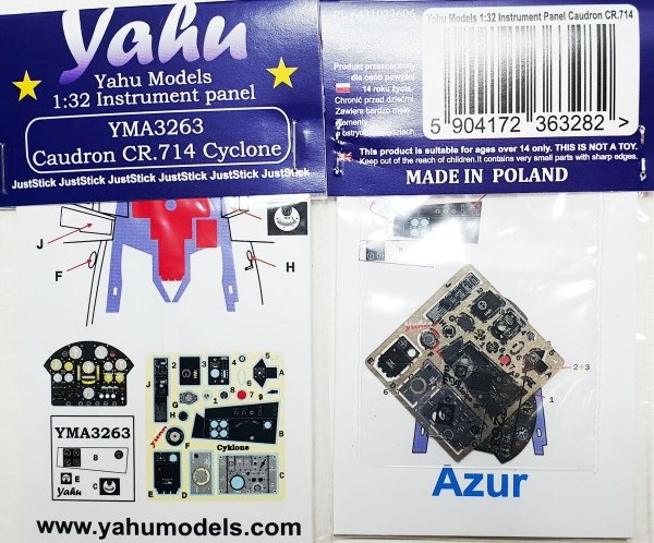 Yahu YMA3263 Caudron CR.714 Cyclone (For Azur) 1/32