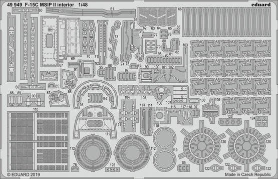 Eduard 49949 F-15C MSIP II interior 1/48 GREAT WALL HOBBY