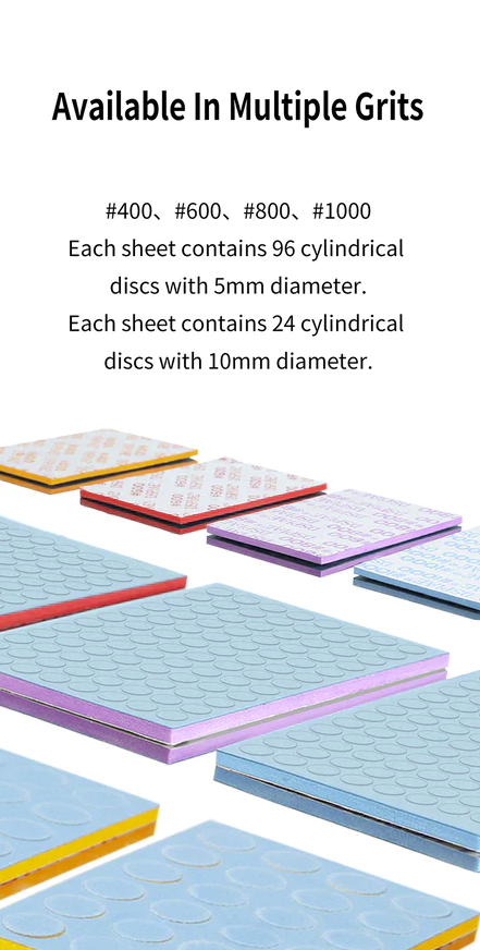 DSPIAE SS-C02-400 10mm Self Adhesive Sponge Sanding Disc #400 / Samoprzylepna gąbkowa tarcza szlifierska #400 10mm 
